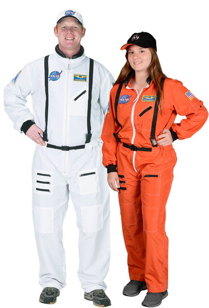 Orange Astronaut Jumpsuit Adult Costume