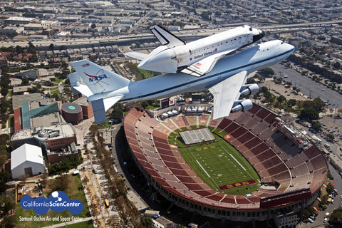 Endeavour "Over Science Center" Postcard