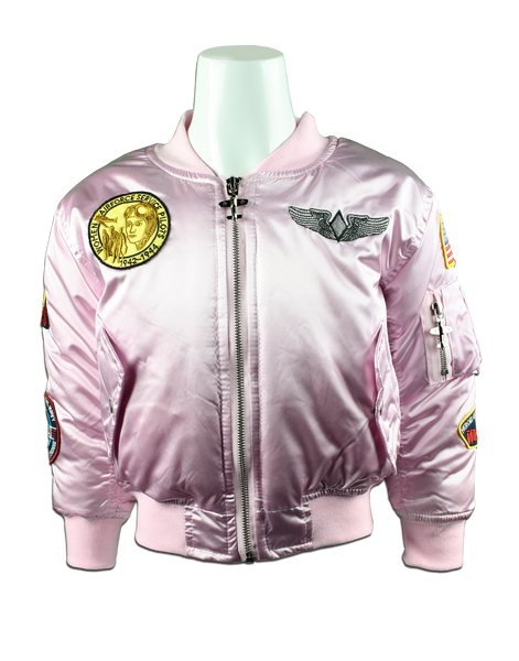 ジャケット・アウター US Air Forse 90s ma1 Houston silver pink Pink MA-1 Jacket – Space Shuttle Endeavour Store