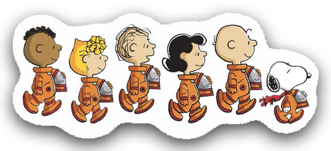 Astronaut Peanuts Crew Sticker