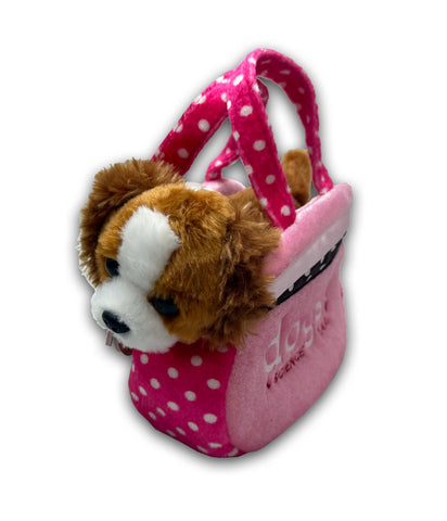 Dogs! Pink Polka Dot Purse