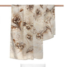 Leonardo da Vinci Flower Silk Blend Shawl