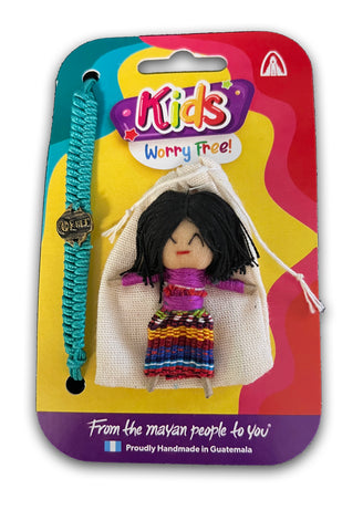 MAYA Kids Worry Doll and Bracelet