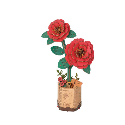 Red  Camellia 3D Puzzle