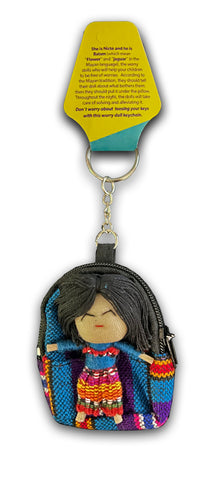 MAYA Worry Doll Purse Key Chain