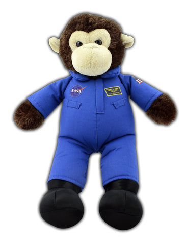NASA Blue Flight Suit Plush Monkey