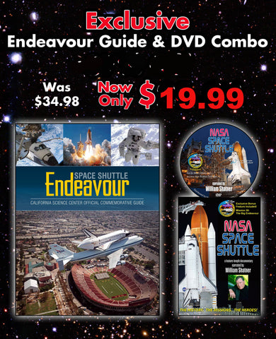 NASA DVD & Space Shuttle Endeavour Commemorative Guide Combo