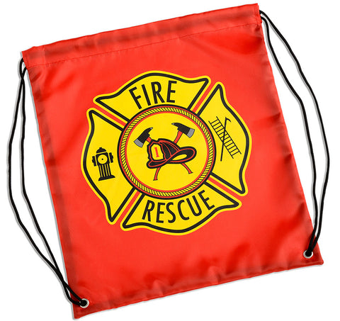 Fire Fighter Draw String Backpack