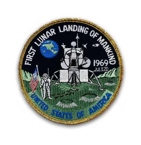 First Lunar Landing Embroidered Patch-Apollo