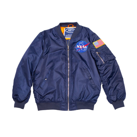 NASA Navy Bomber Jacket Adult