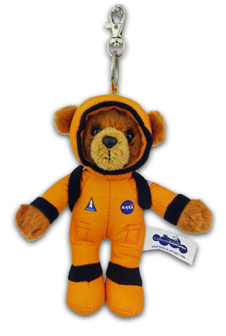 "ACES" Orange Space Bear Keyring