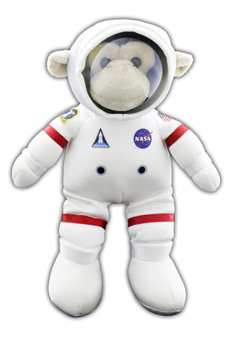 “EVA” White Plush Space Monkey