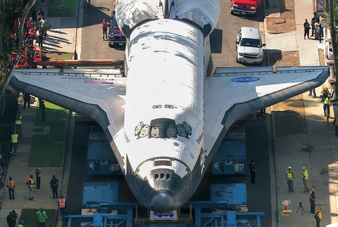 Endeavour's Tight Squeeze on Crenshaw drive Postcard